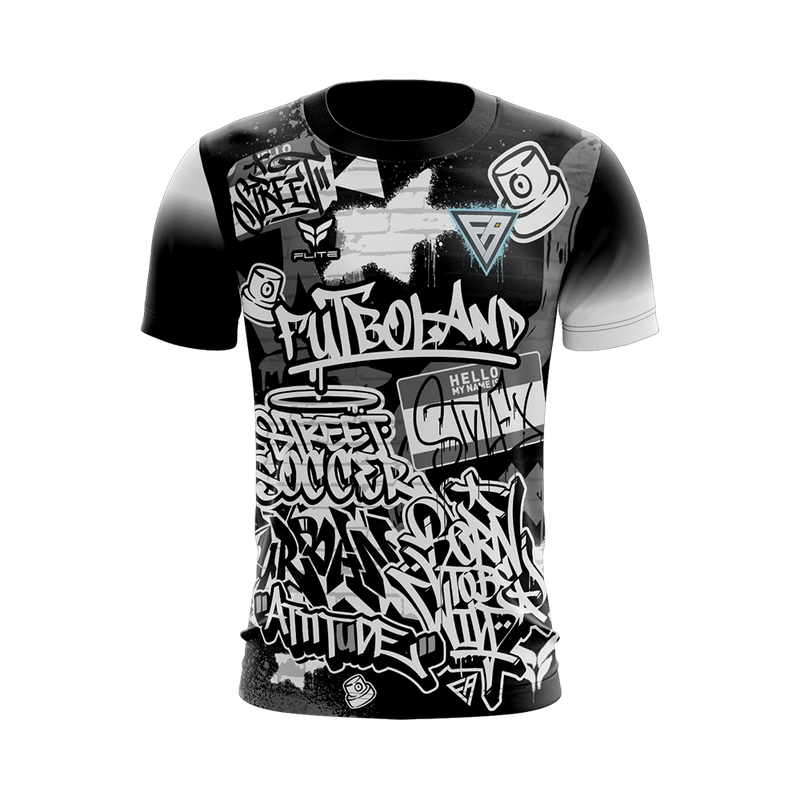 Street Jersey SS (Black) — Futboland Academy merchandise
